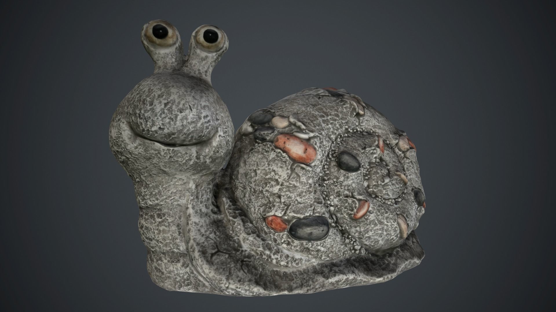 Snail Sculpture PBR Game Ready Low-poly 3D model_1