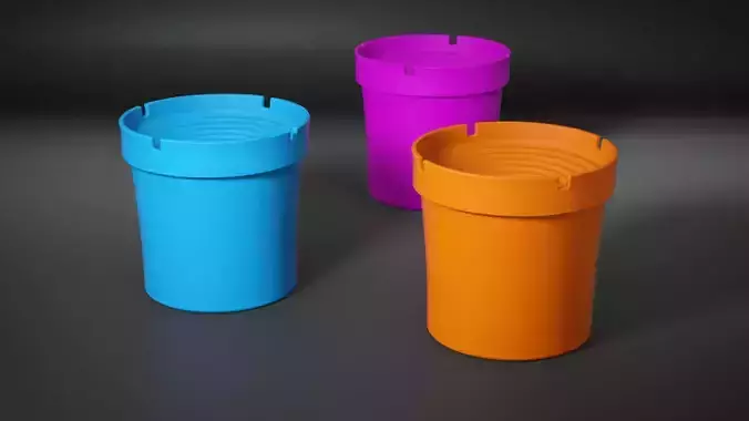 Ashtray ready for production or prototyping 3D print model