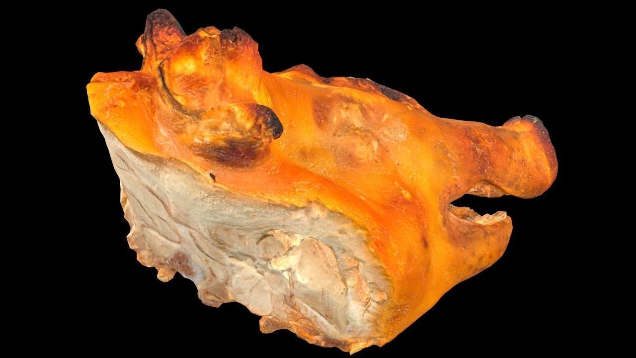 Roast Piglet - 2 versions Low-poly 3D model_5