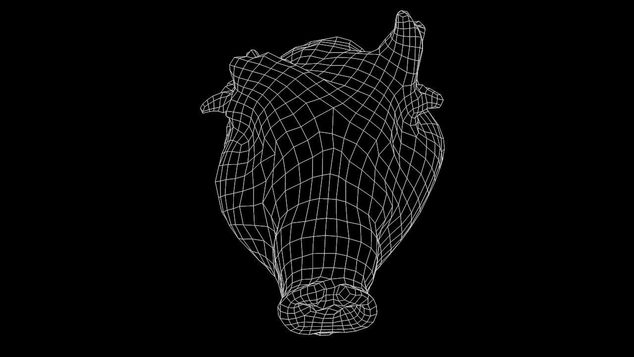 Roast Piglet - 2 versions Low-poly 3D model_15