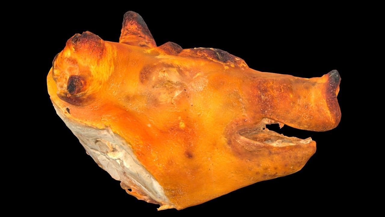 Roast Piglet - 2 versions Low-poly 3D model_3