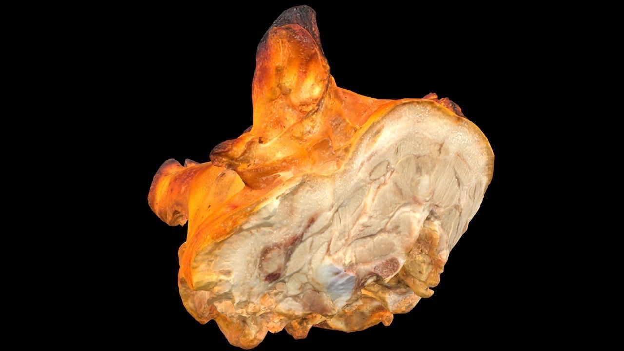 Roast Piglet - 2 versions Low-poly 3D model_9