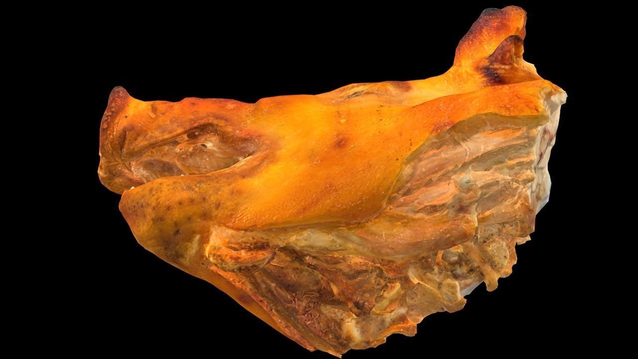 Roast Piglet - 2 versions Low-poly 3D model_7