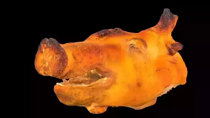 Roast Piglet - 2 versions Low-poly 3D model