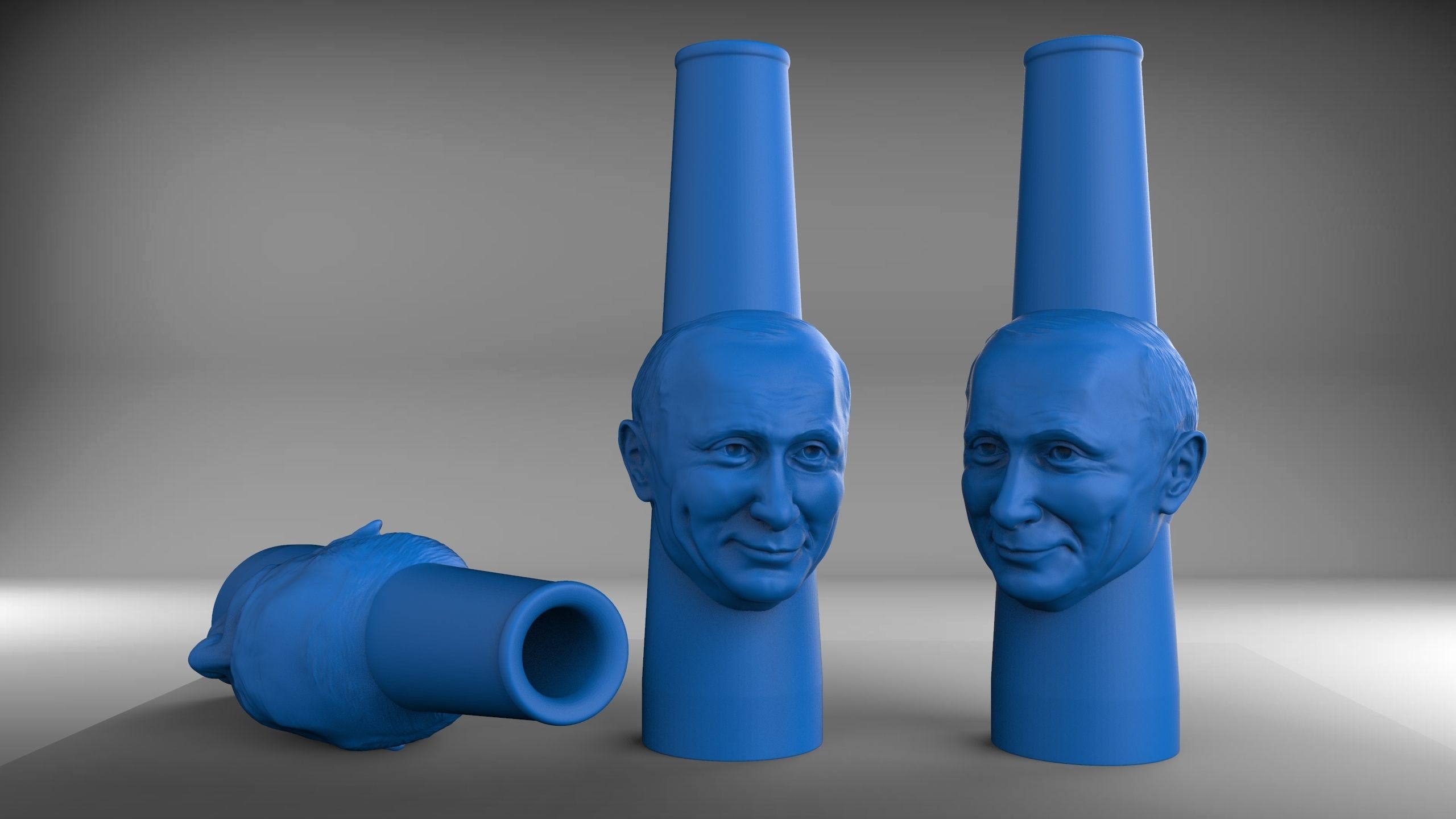 Putin hookah mouthpiece 3D print model_0