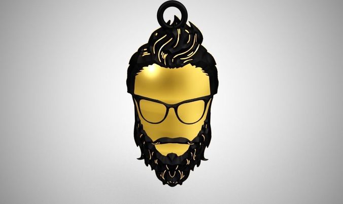 Beard Necklace 3D print model