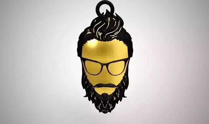 Beard Necklace 3D print model