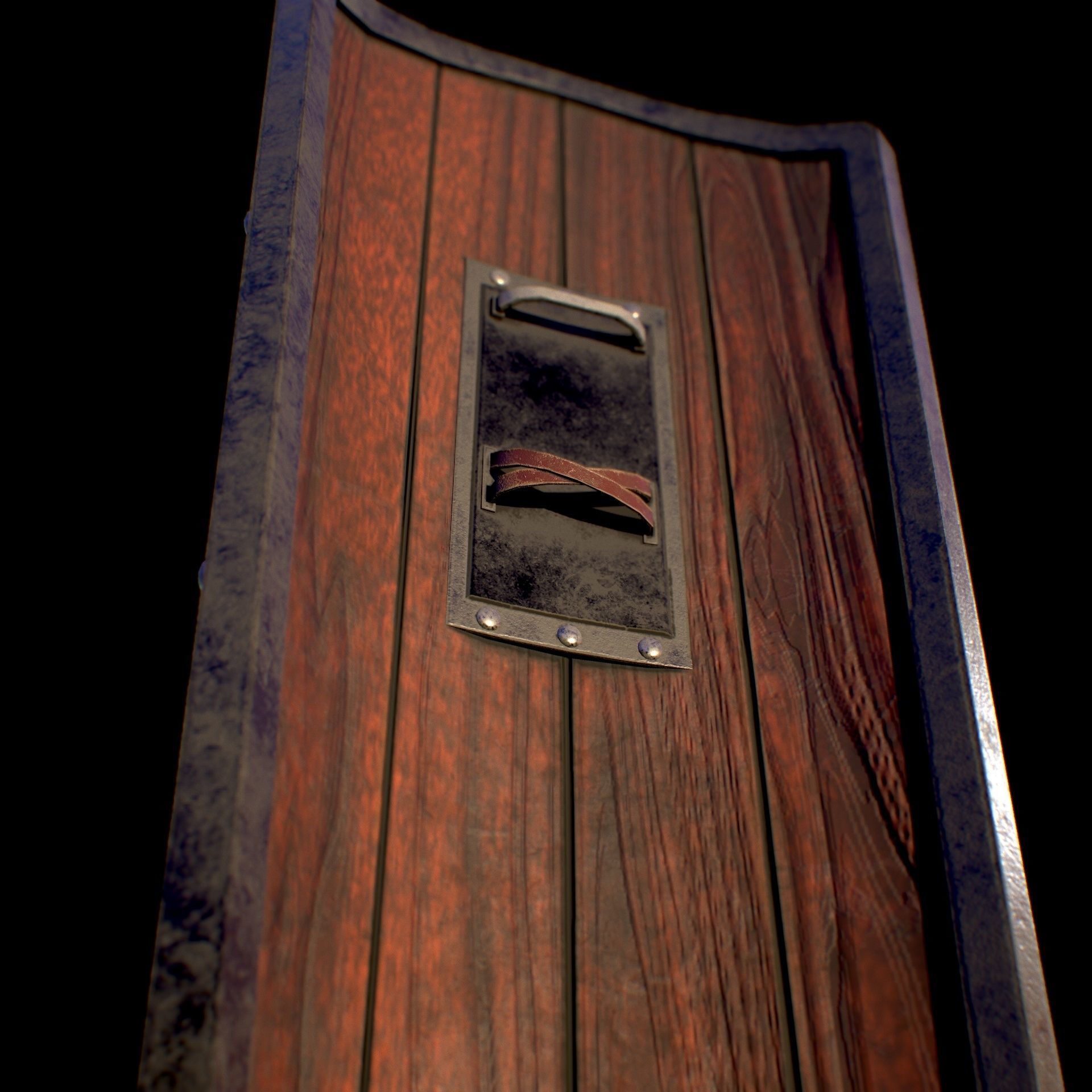 HIE Game Ready Shield D180201 Low-poly 3D model_10