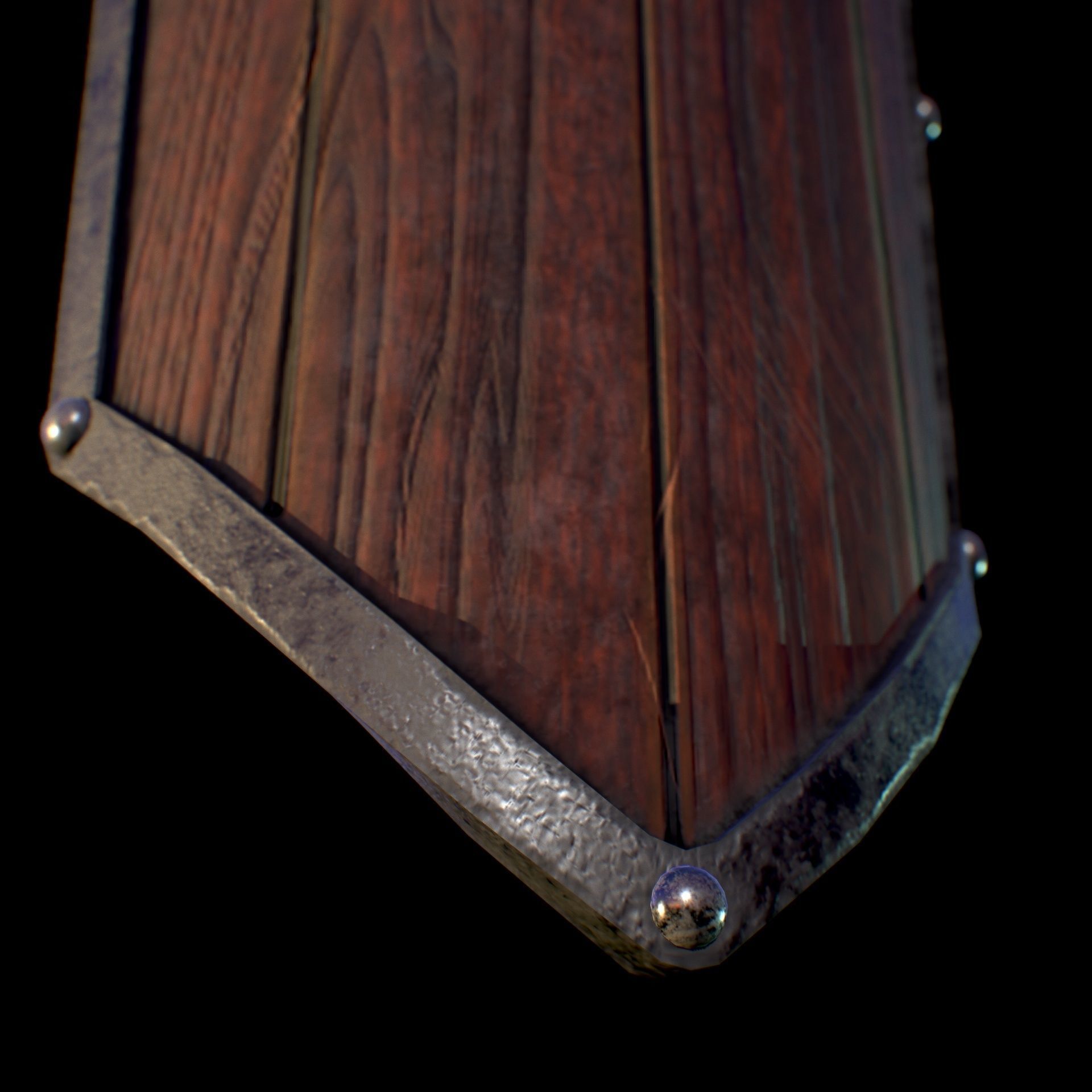 HIE Game Ready Shield D180201 Low-poly 3D model_7