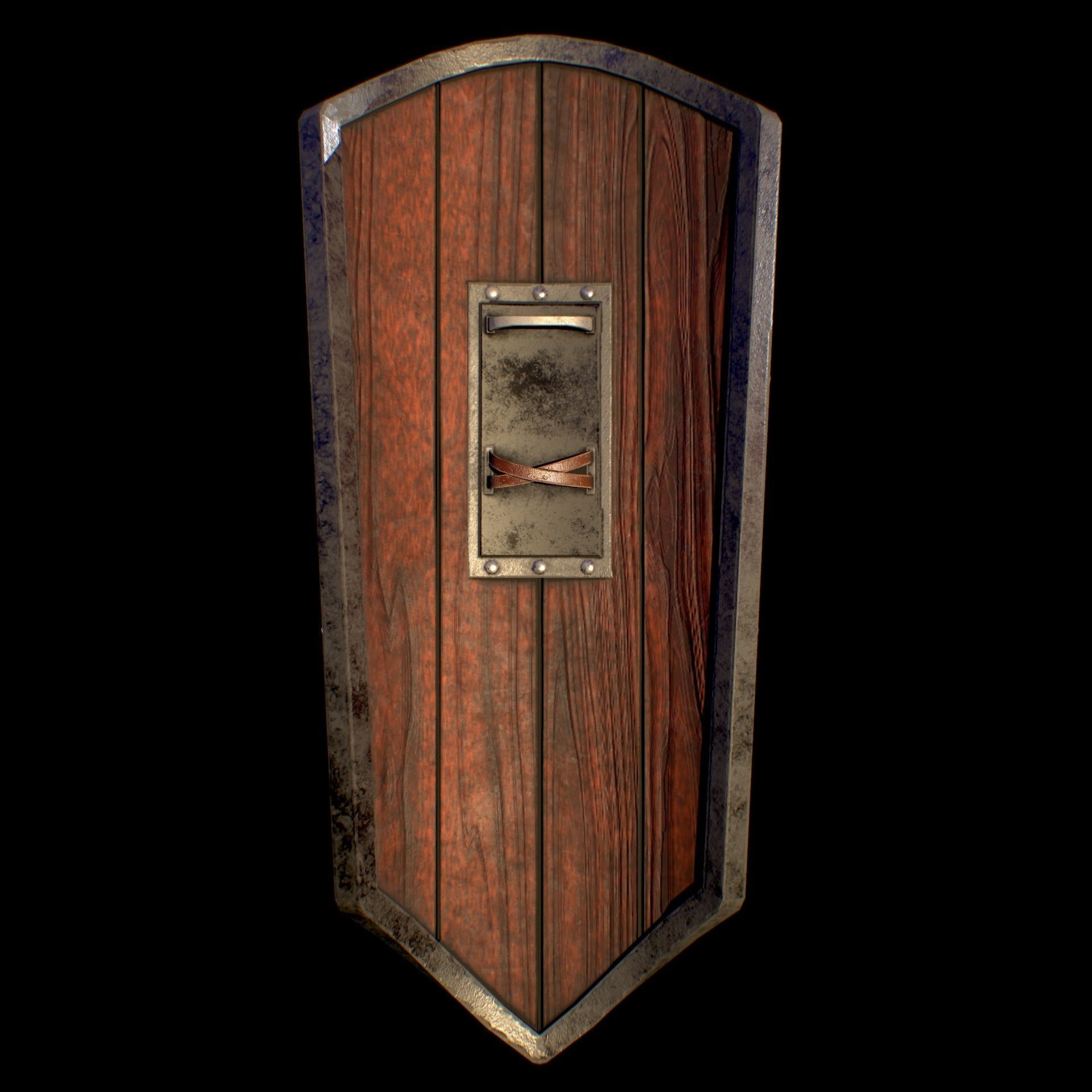 HIE Game Ready Shield D180201 Low-poly 3D model_8