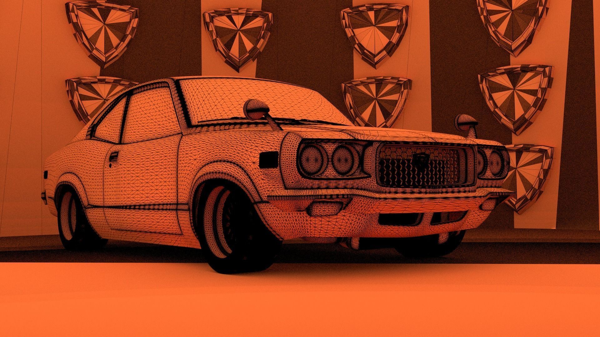 Mazda RX3 1972 3D model_2