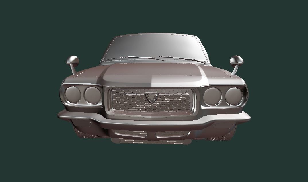 Mazda RX3 1972 3D model_4
