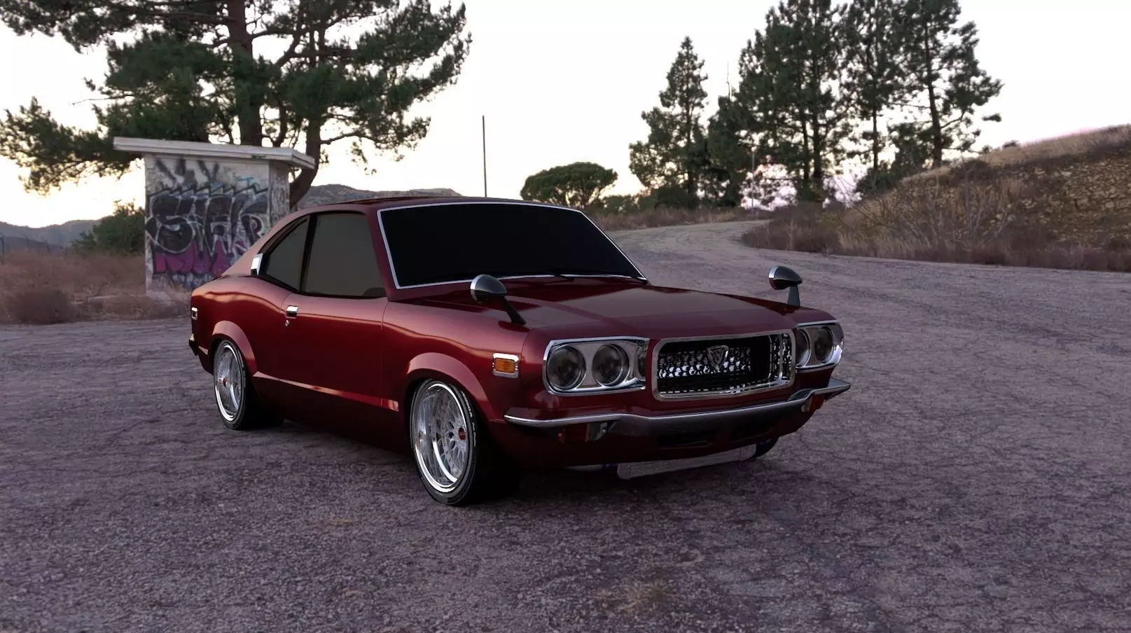 Mazda RX3 1972 3D model_0