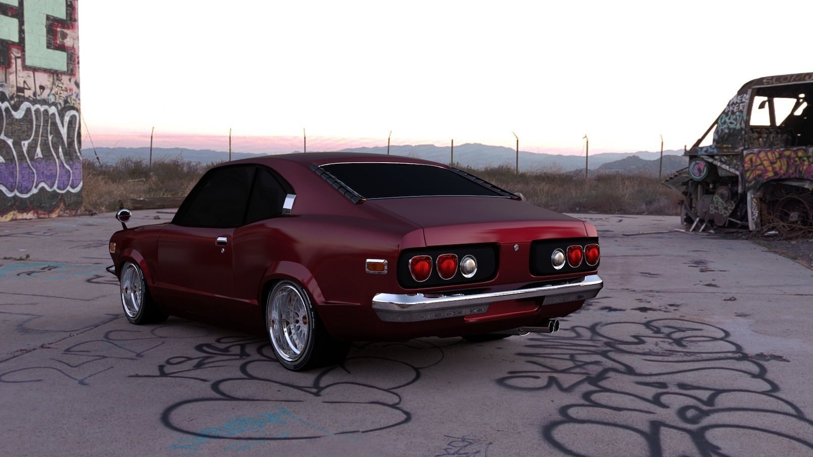 Mazda RX3 1972 3D model_1