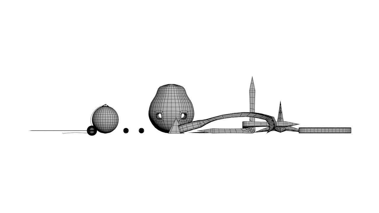 Weapons 3 texture pack Low-poly 3D model_3