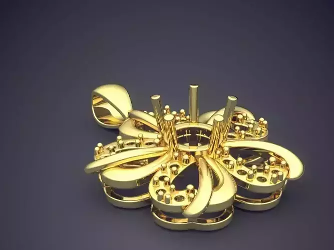 Flower Shape Pendant 1133 3D print model