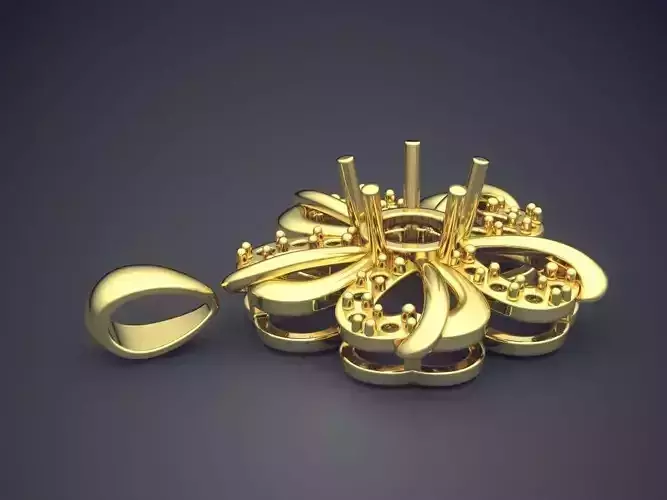 Flower Shape Pendant 1133