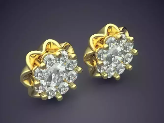 Earrings With Diamonds 1242