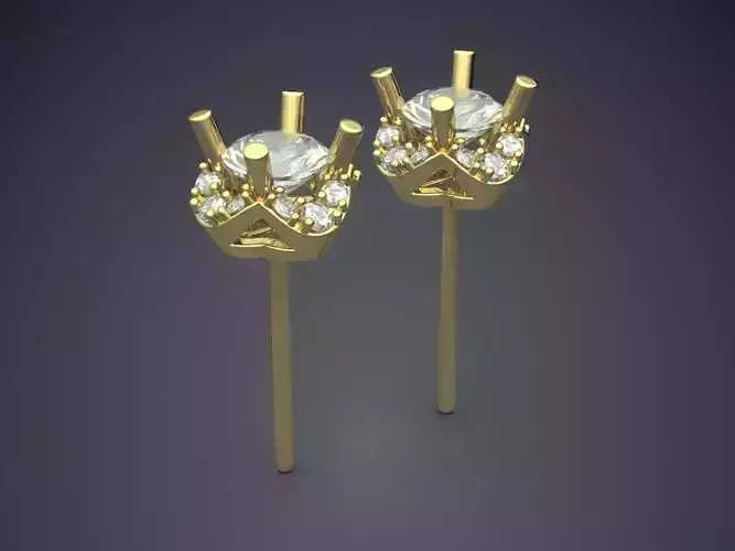 Earrings With Diamonds 1211
