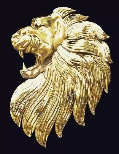 lion face 3D print model