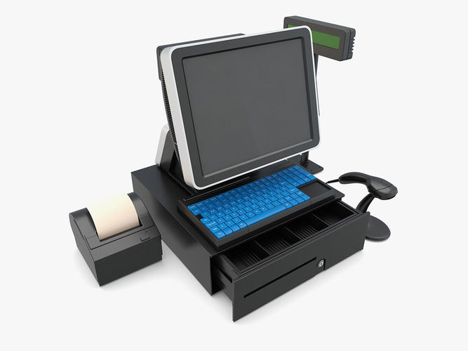 Supermarket - Cash Register 3D model