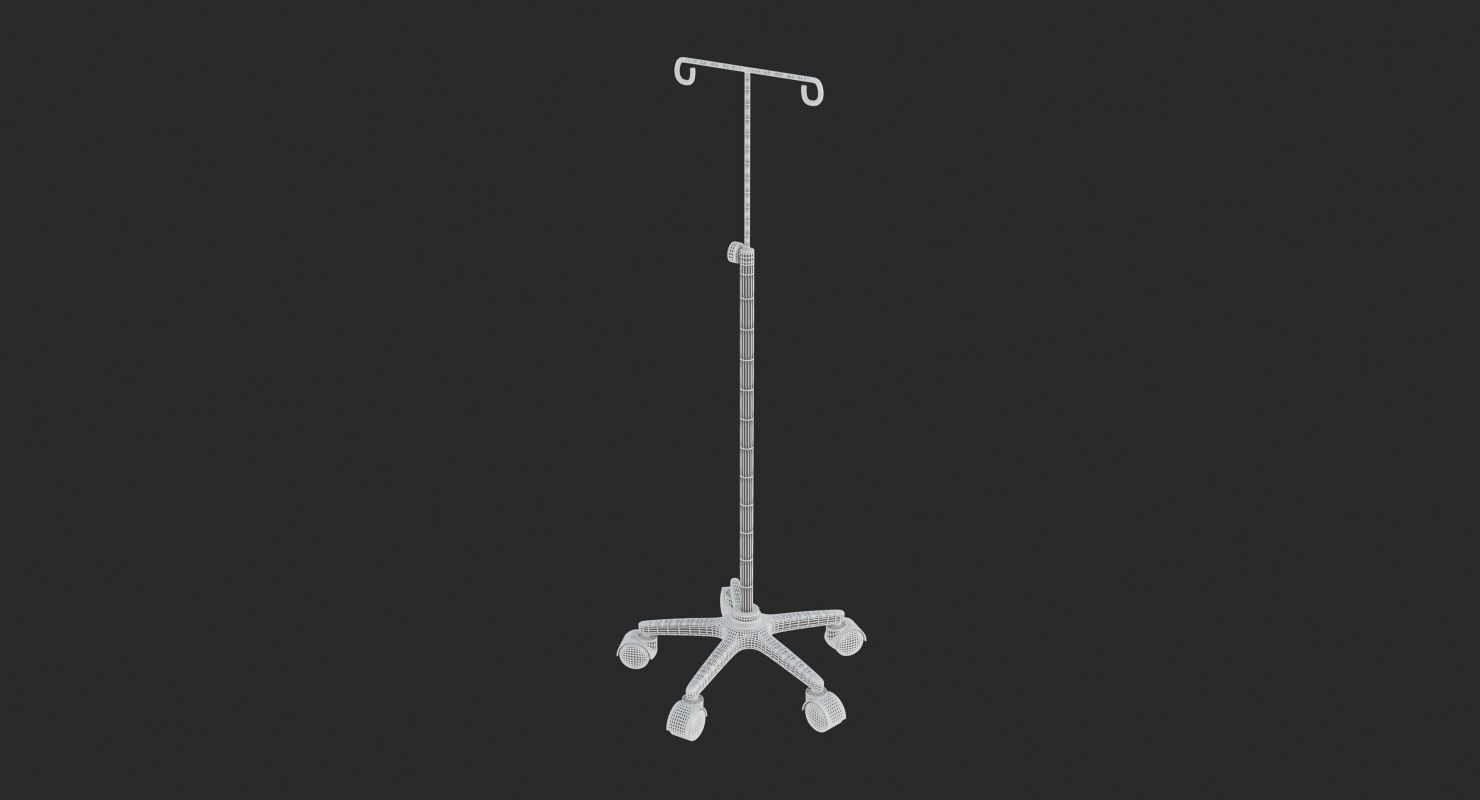 Medical - Iv Stand 3D model_6