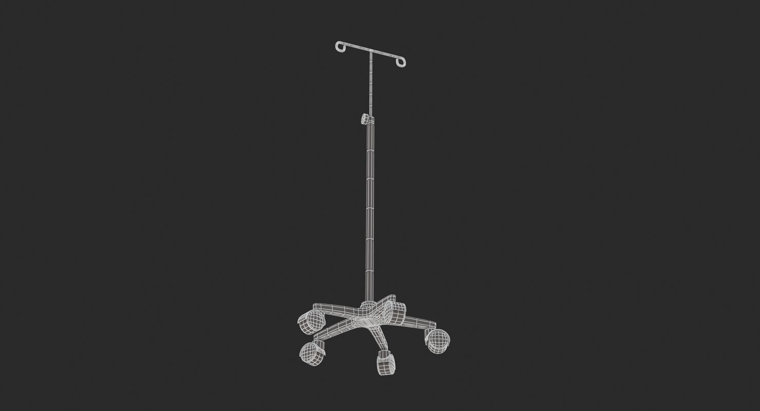 Medical - Iv Stand 3D model_3