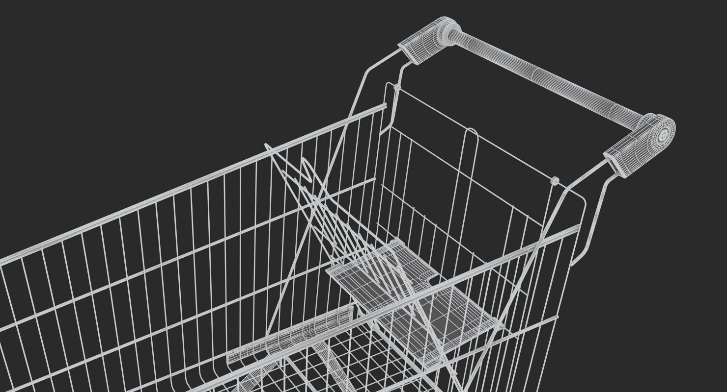 Supermarket - Shopping Cart 3D model_9