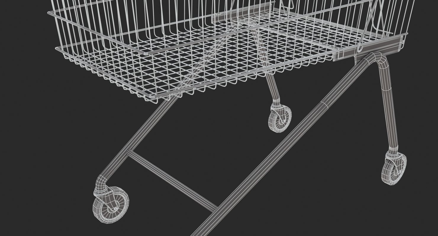 Supermarket - Shopping Cart 3D model_10