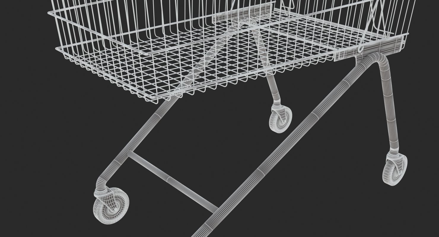 Supermarket - Shopping Cart 3D model_11