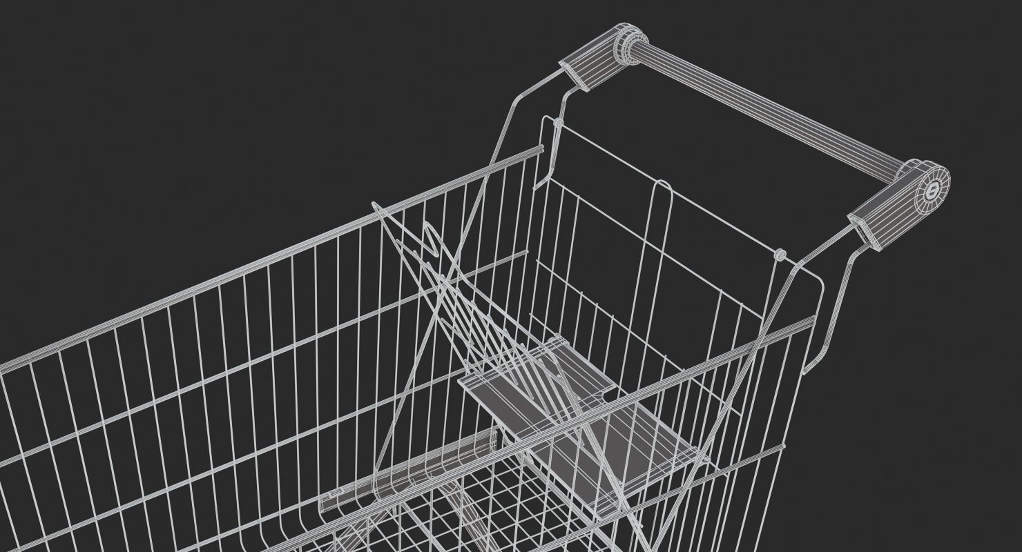 Supermarket - Shopping Cart 3D model_8