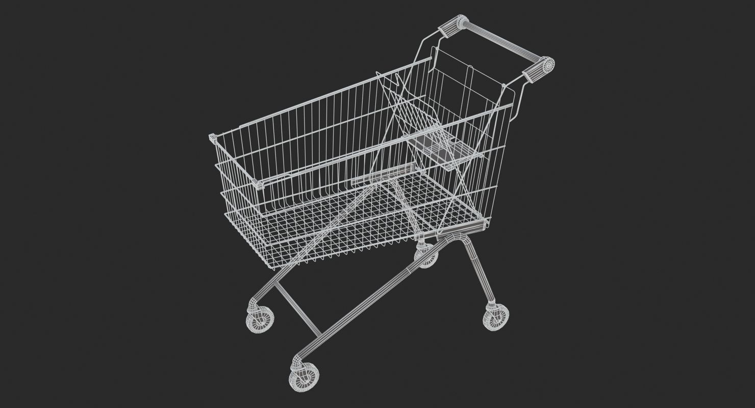 Supermarket - Shopping Cart 3D model_6