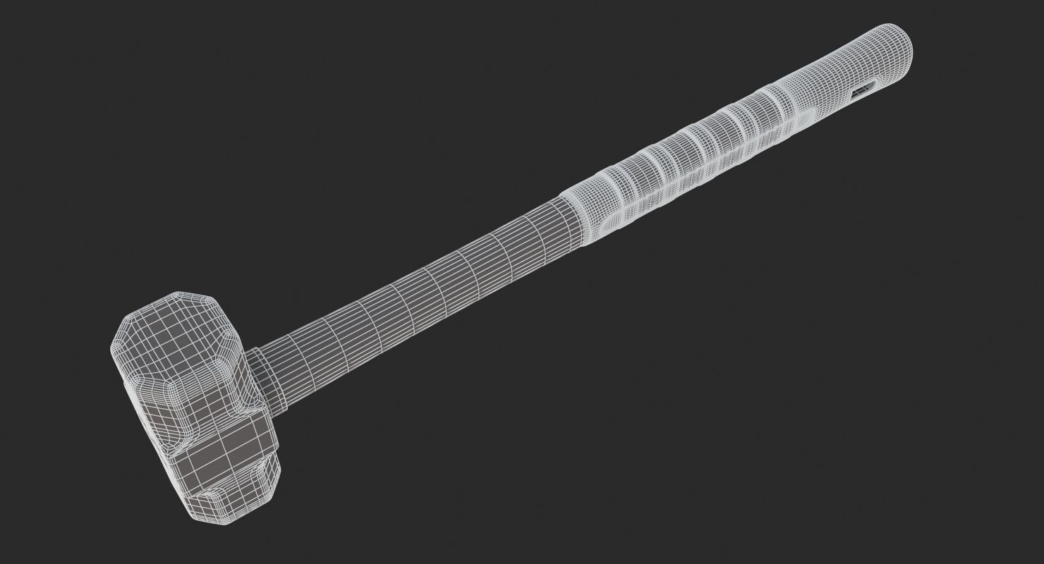 Tools - Sledge Hammer 3D model_9