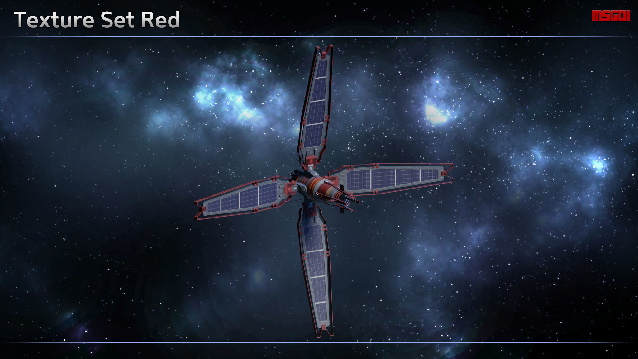 Deep Space Com Relay Low-poly 3D model_6