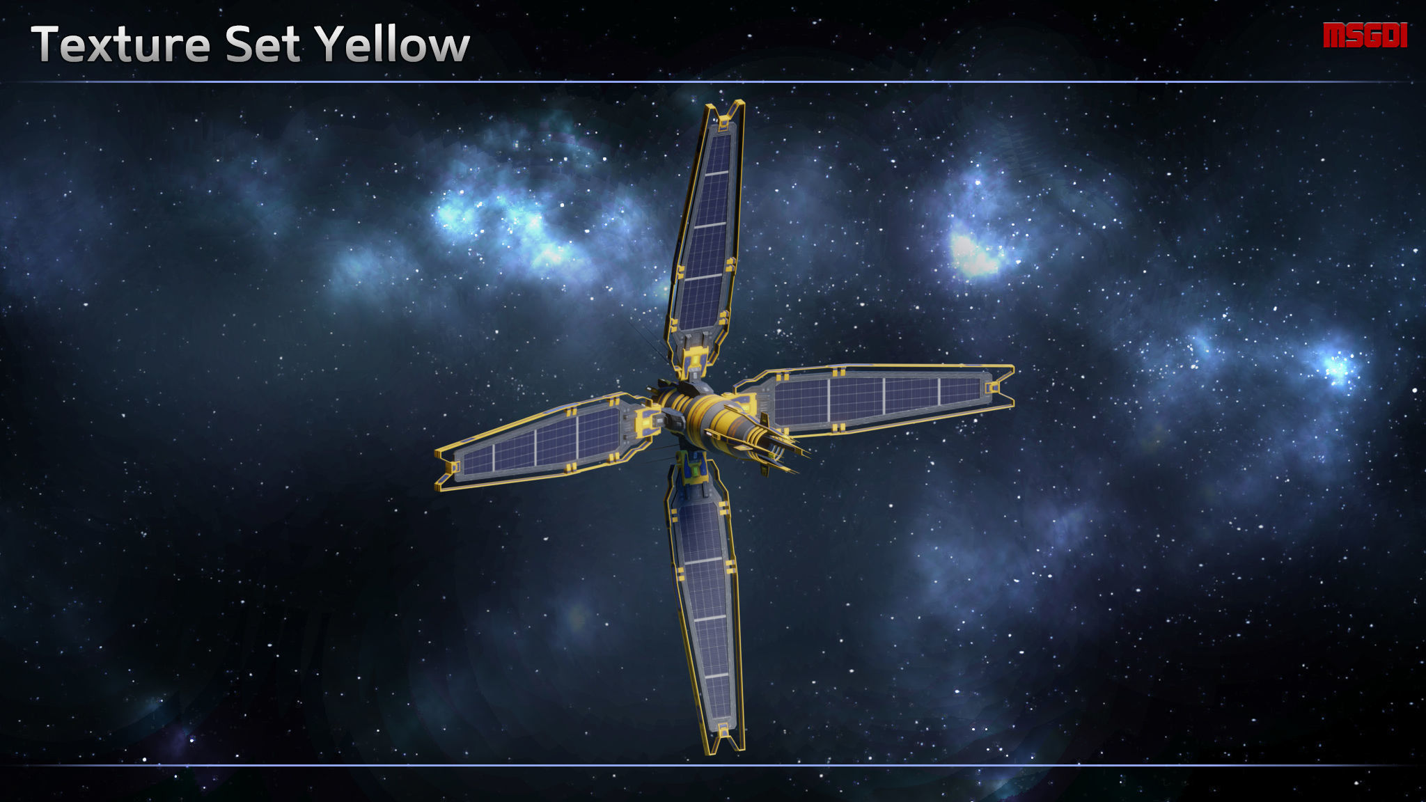 Deep Space Com Relay Low-poly 3D model_8