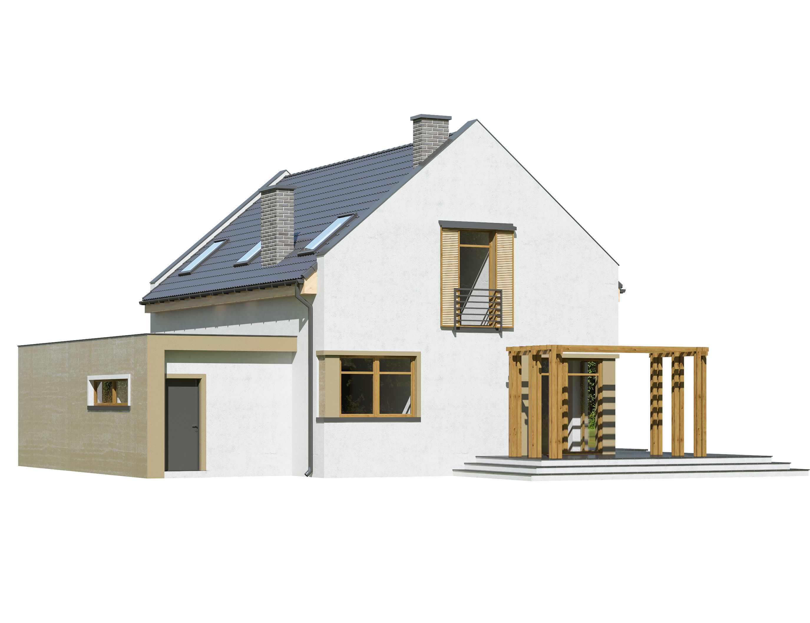 cottage 001 3D model_2