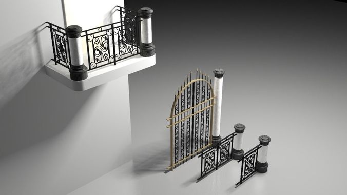 Fence pack 3D model