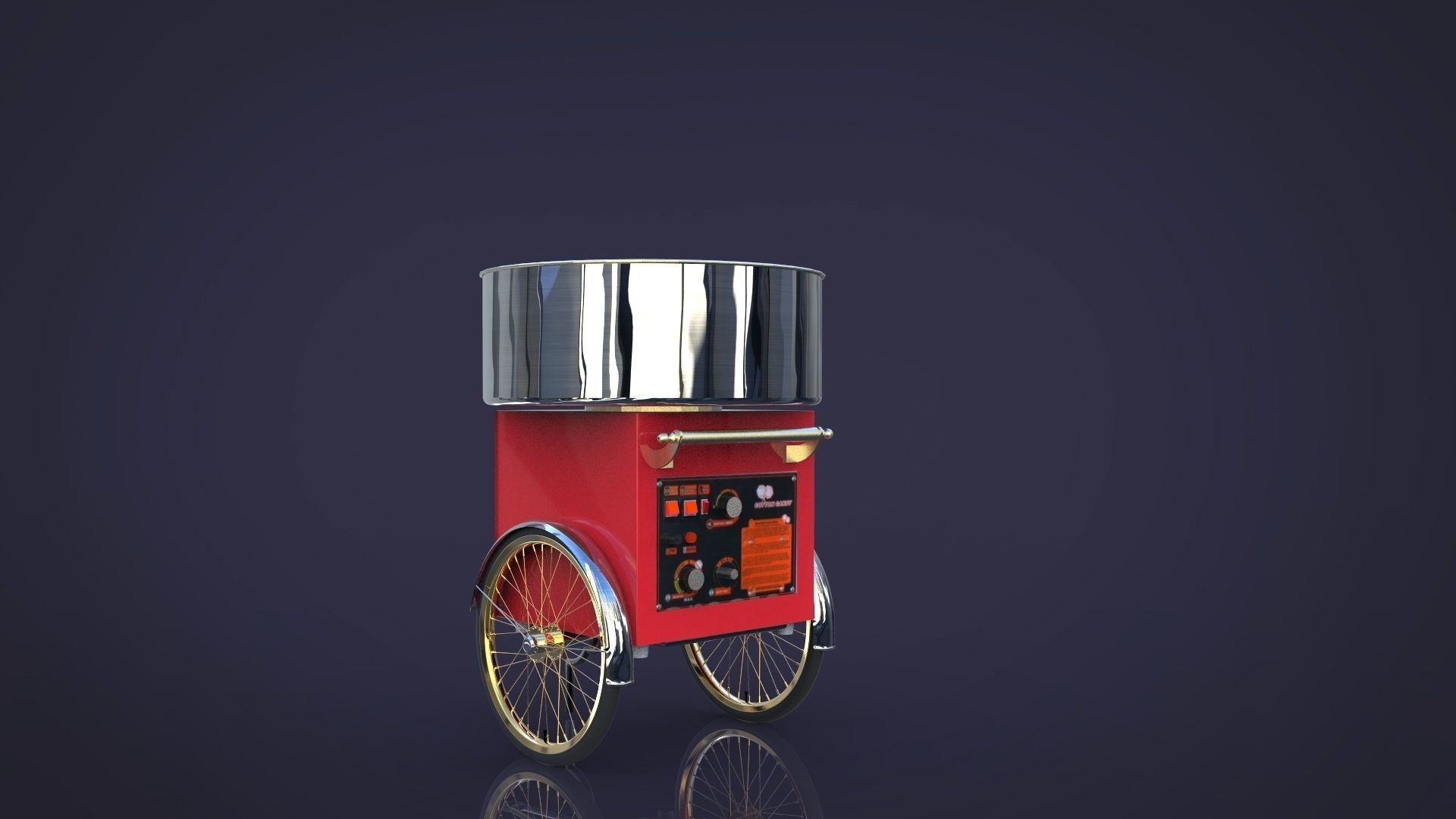 Sweet cotton candy 3D model_6