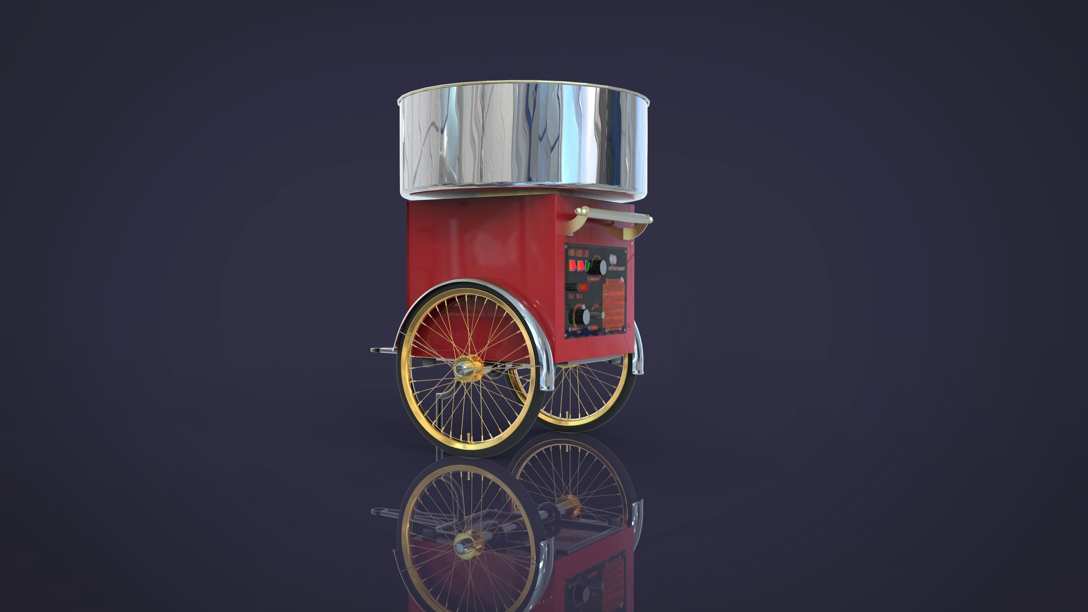 Sweet cotton candy 3D model_3