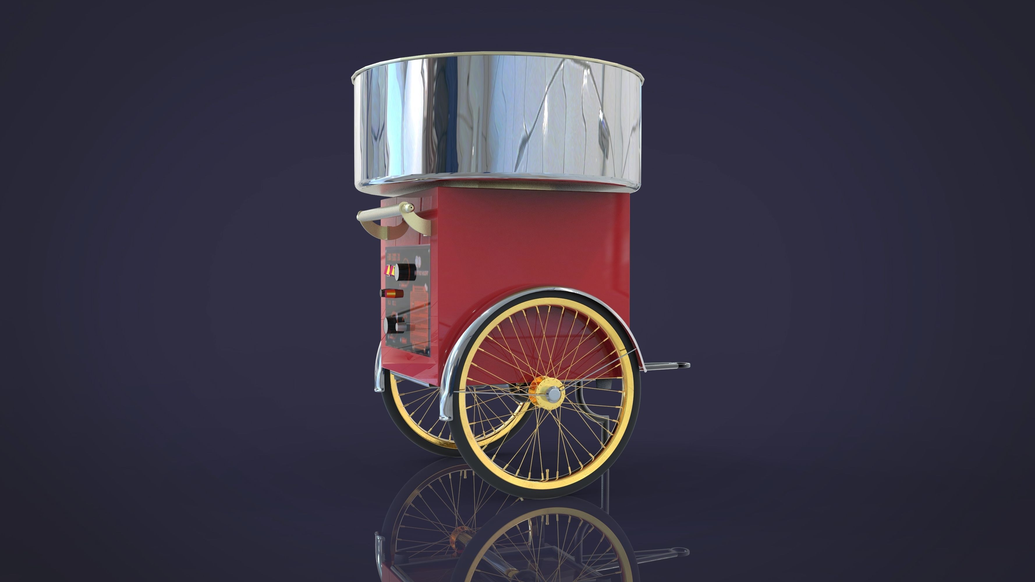 Sweet cotton candy 3D model_4