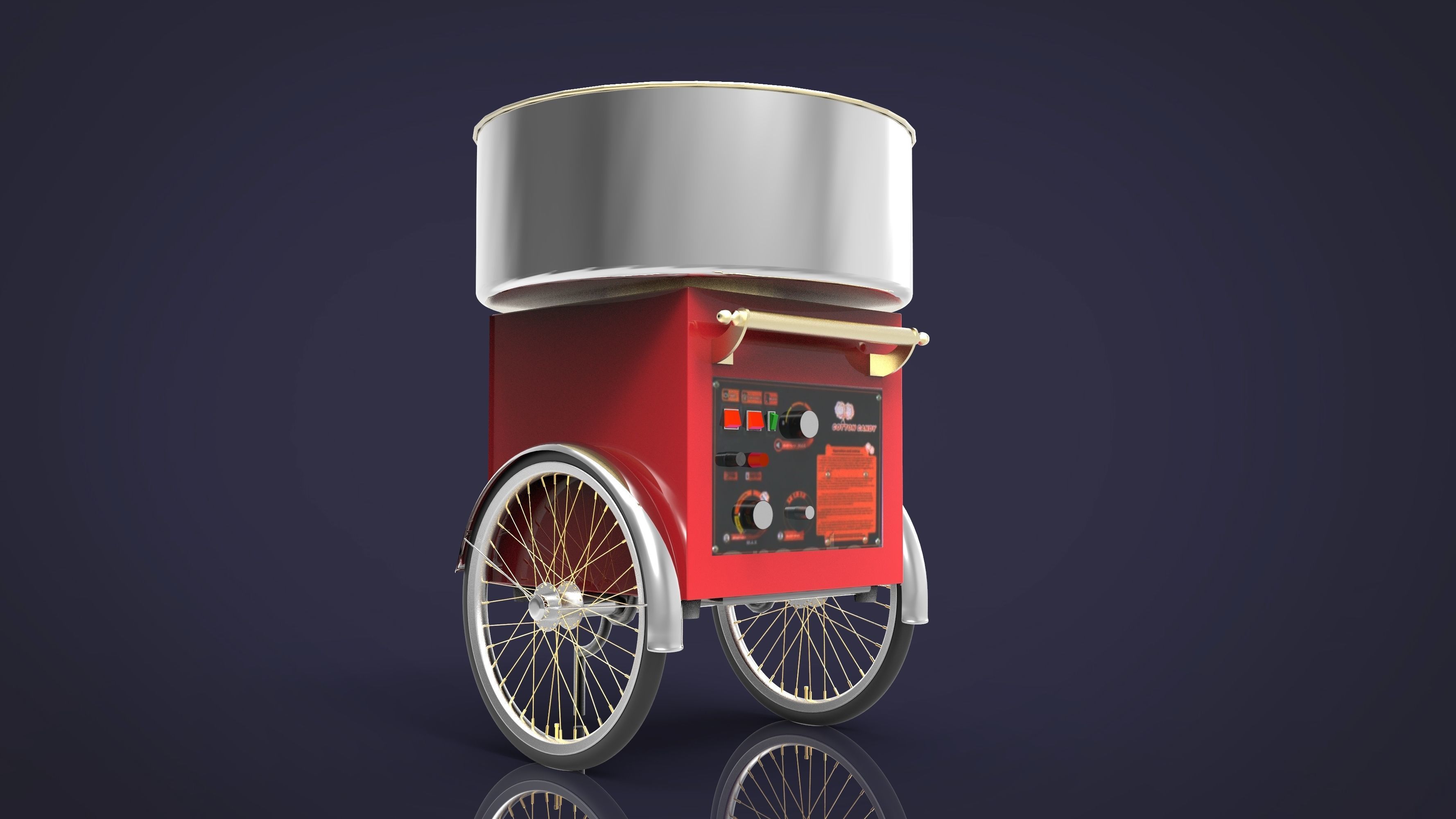 Sweet cotton candy 3D model_12