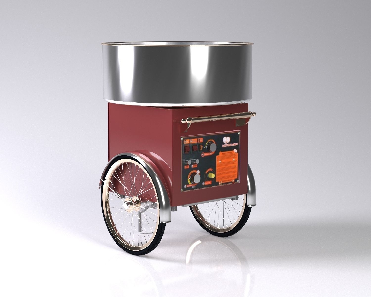 Sweet cotton candy 3D model_16