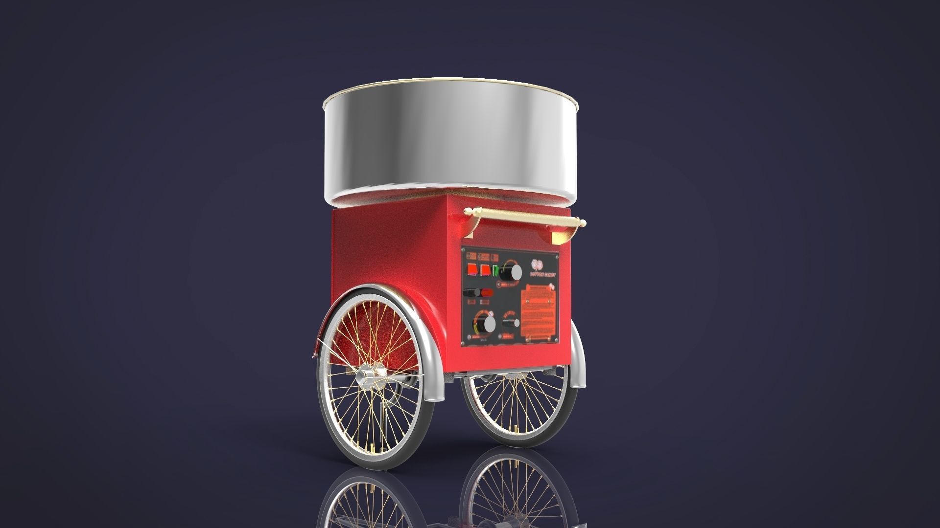 Sweet cotton candy 3D model_11