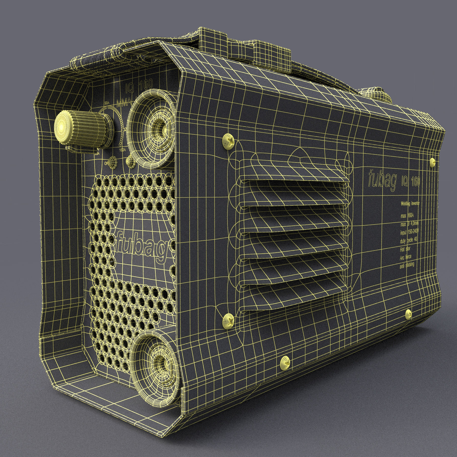 Welding inverter FUBAG IQ 160 3D model_4