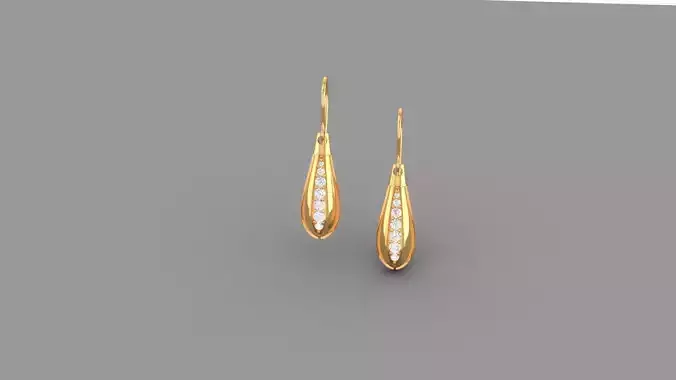 DIAMOND HOCK EARRING