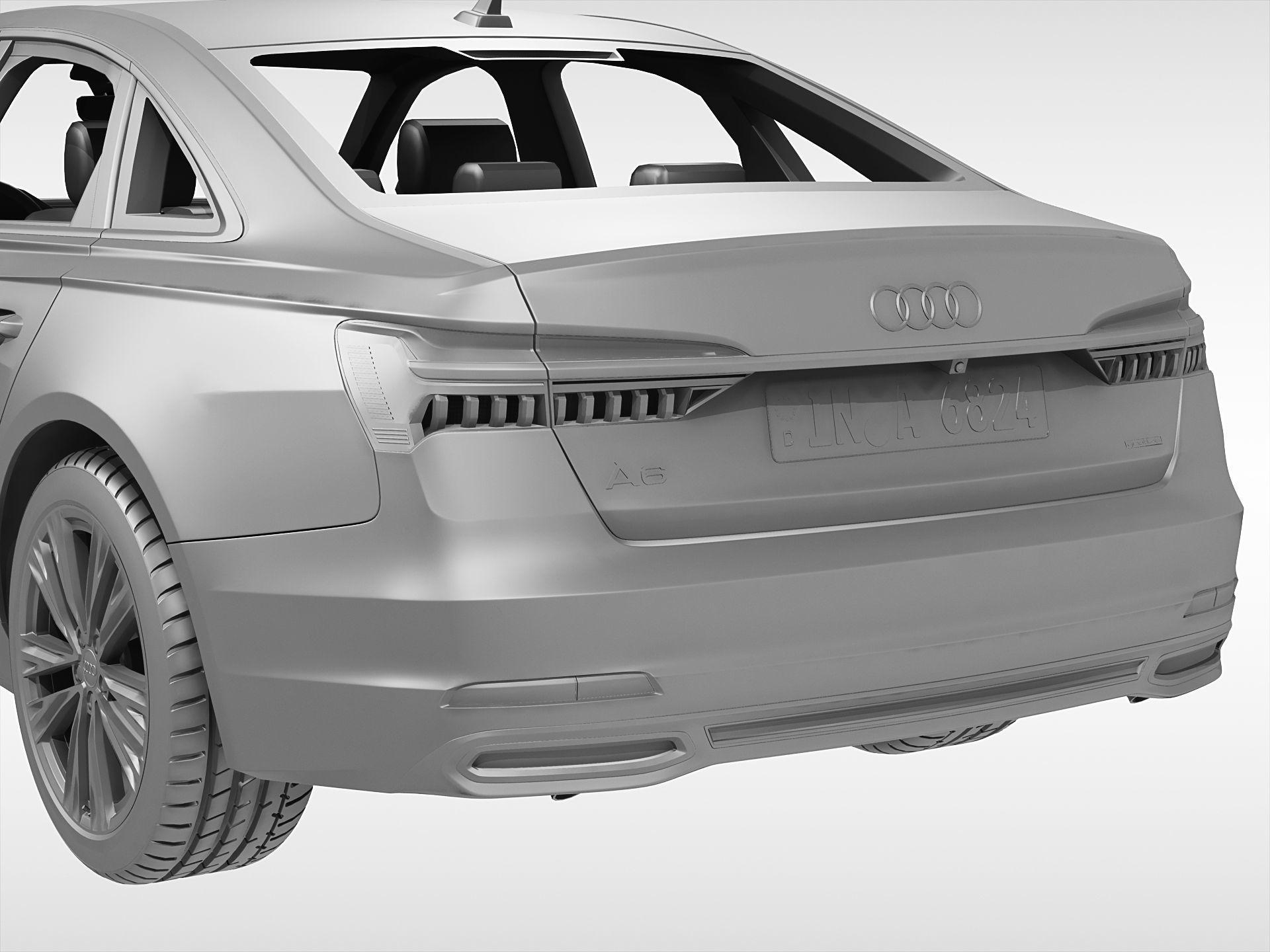 Audi A6 Sedan 2019 3D model_10