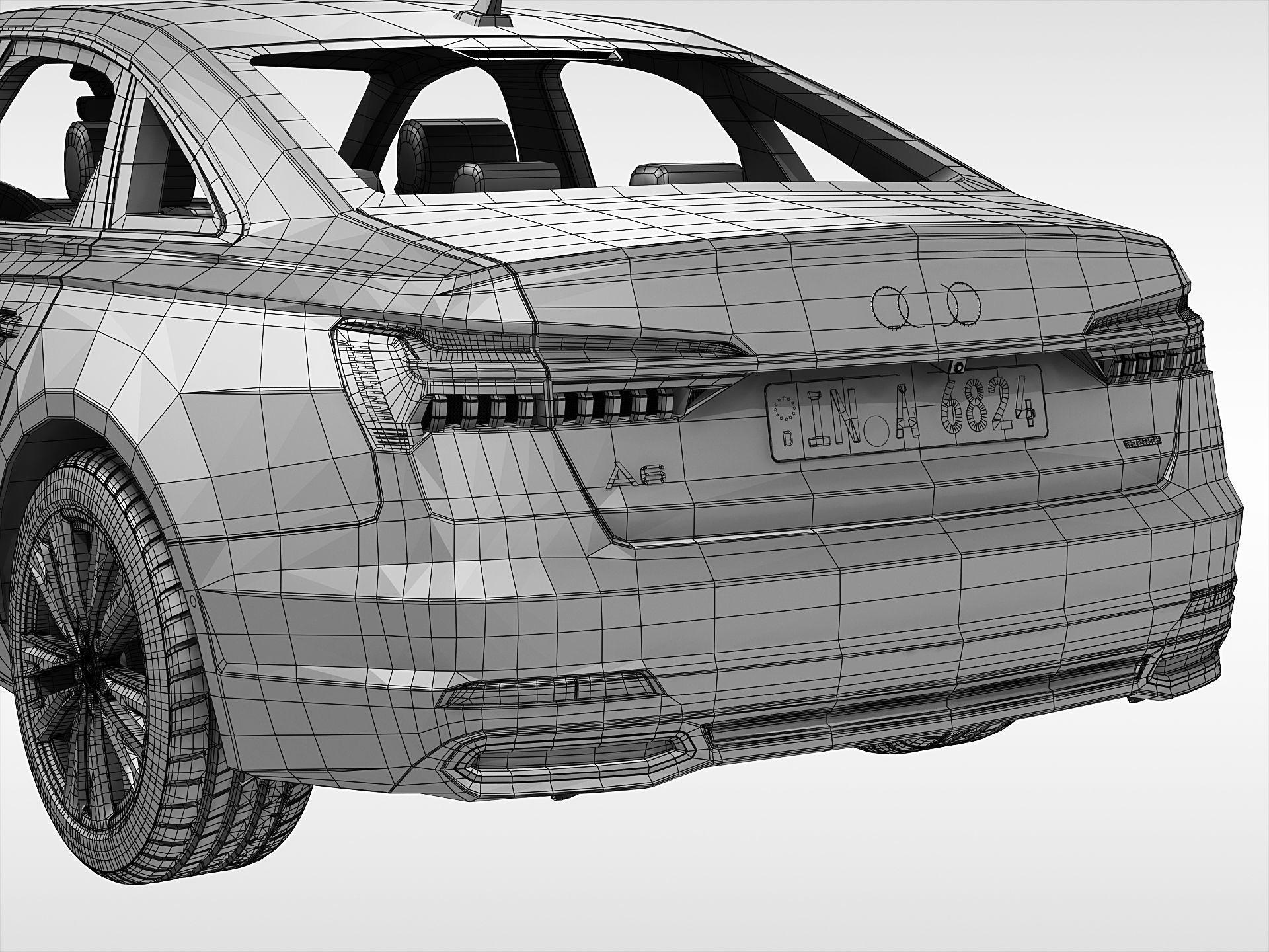 Audi A6 Sedan 2019 3D model_15