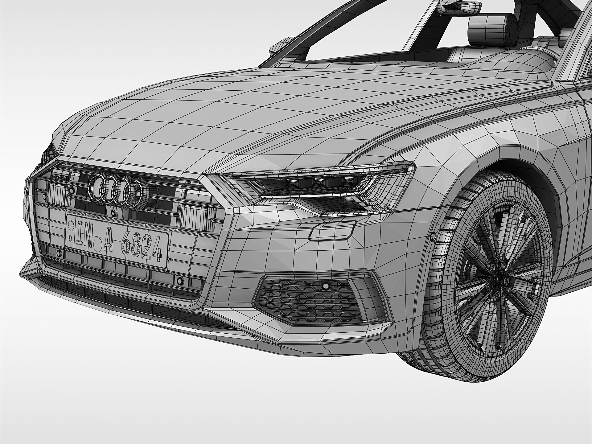 Audi A6 Sedan 2019 3D model_14