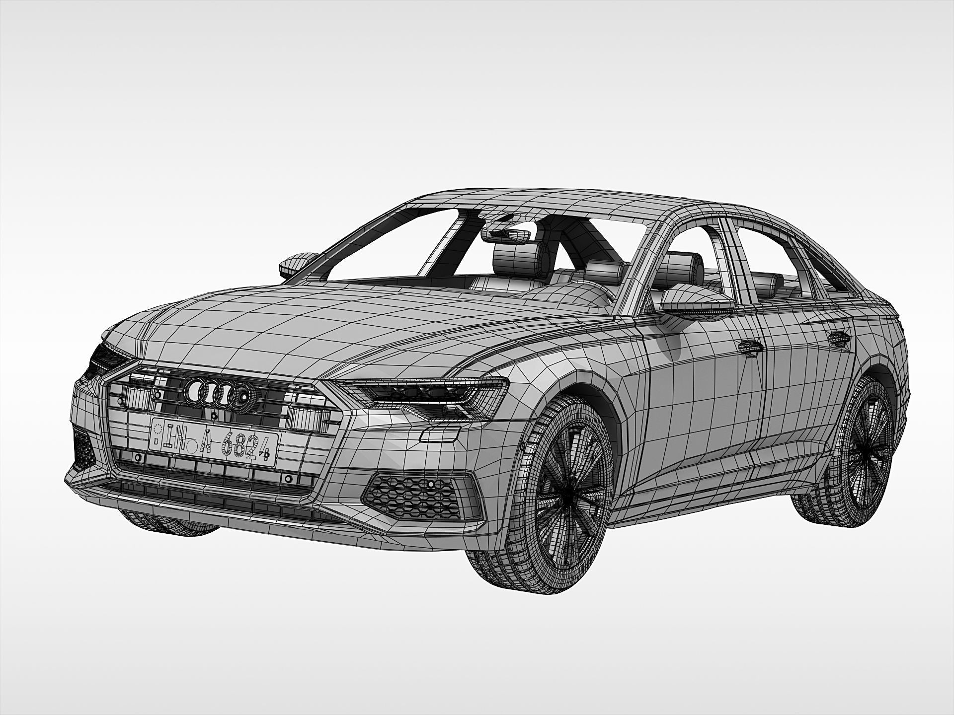 Audi A6 Sedan 2019 3D model_11
