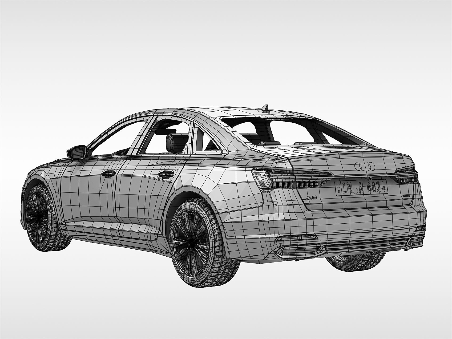 Audi A6 Sedan 2019 3D model_12